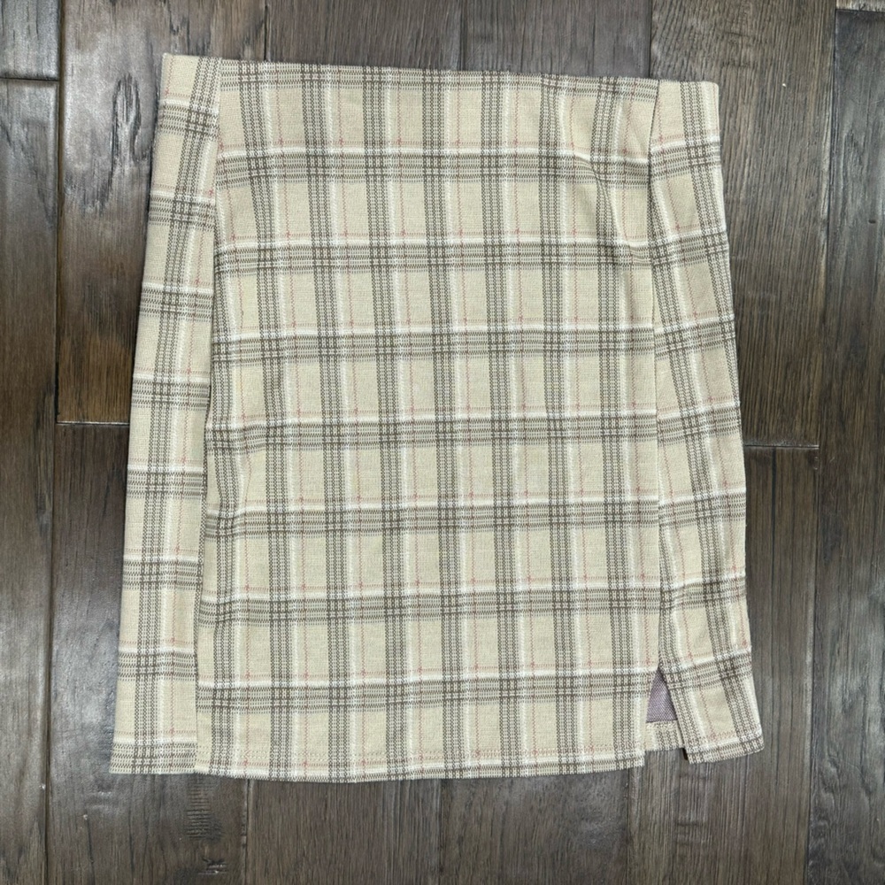 Antistar Plaid Mini Skirt